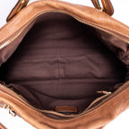 Shoulder Bag Large Paraty Large Brown Grained Calfskin Leather