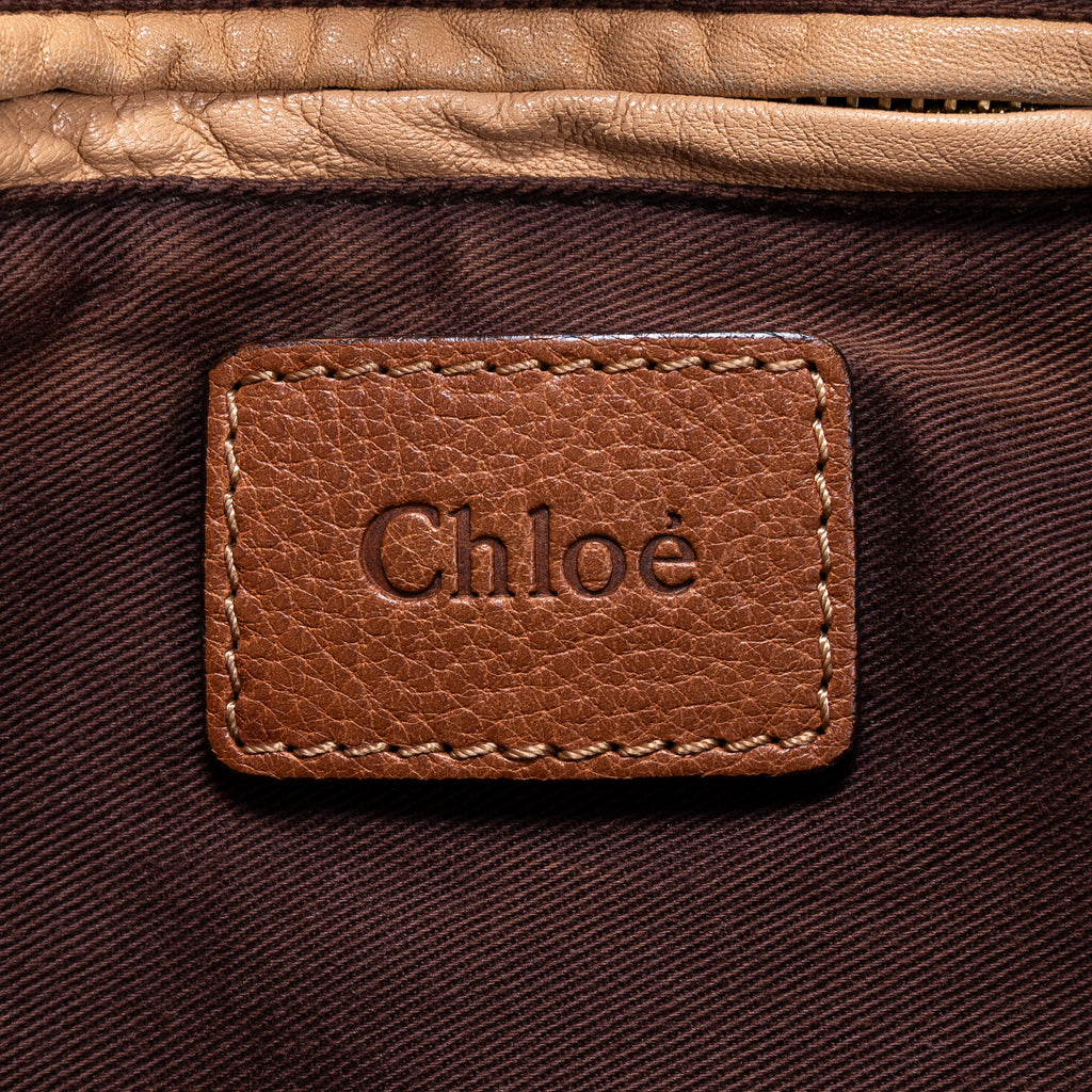 Shoulder Bag Large Paraty Large Brown Grained Calfskin Leather