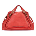 Shoulder Bag Large Paraty Large Red Grained Calfskin Leather