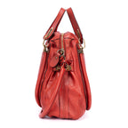 Shoulder Bag Large Paraty Large Red Grained Calfskin Leather