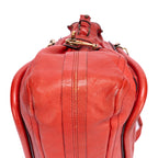 Shoulder Bag Large Paraty Large Red Grained Calfskin Leather
