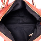 Shoulder Bag Large Paraty Large Red Grained Calfskin Leather
