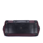 Handbag Ellis Boston Burgundy Smooth Calfskin Leather