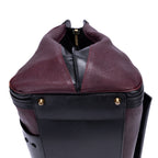 Handbag Ellis Boston Burgundy Smooth Calfskin Leather