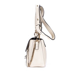 Bolso de hombro Faye Mochila Mini Piel de becerro beige