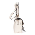 Bolso de hombro Faye Mochila Mini Piel de becerro beige