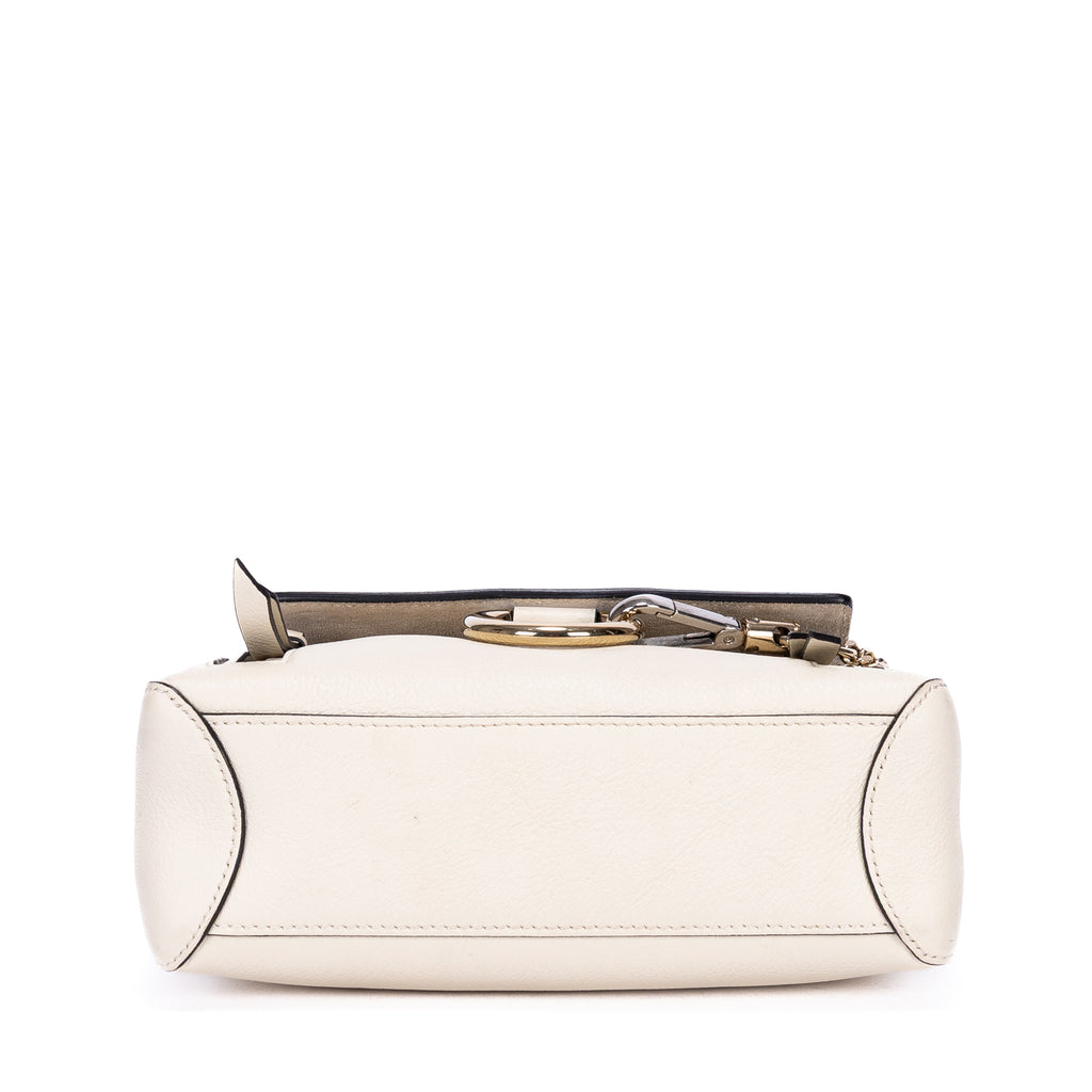 Shoulder Bag Faye Backpack Mini Beige Calfskin Leather