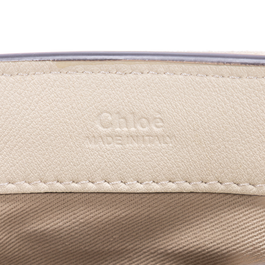 Bolso de hombro Faye Mochila Mini Piel de becerro beige