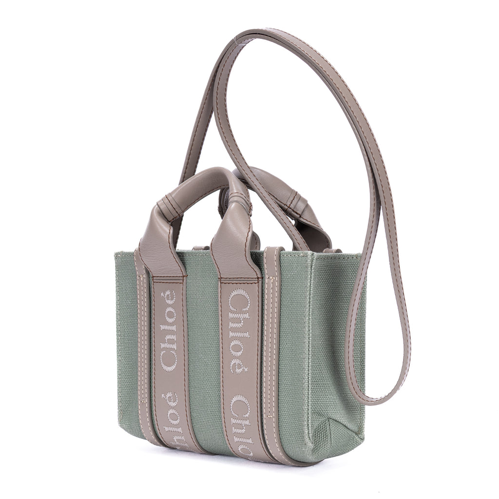 Shoulder Bag Mini Woody Tote Mini Green Canvas