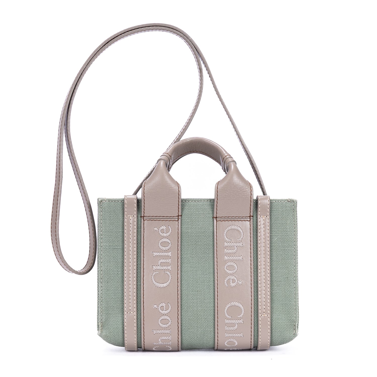 Shoulder Bag Mini Woody Tote Mini Green Canvas