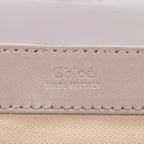 Sac porté épaule Mini C Crossbody Mini en cuir de veau lisse taupe