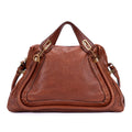 Shoulder Bag Large Paraty Large Brown Grained Calfskin Leather