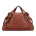 Shoulder Bag Large Paraty Large Brown Grained Calfskin Leather