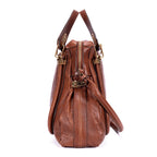 Shoulder Bag Large Paraty Large Brown Grained Calfskin Leather