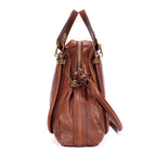 Shoulder Bag Large Paraty Large Brown Grained Calfskin Leather
