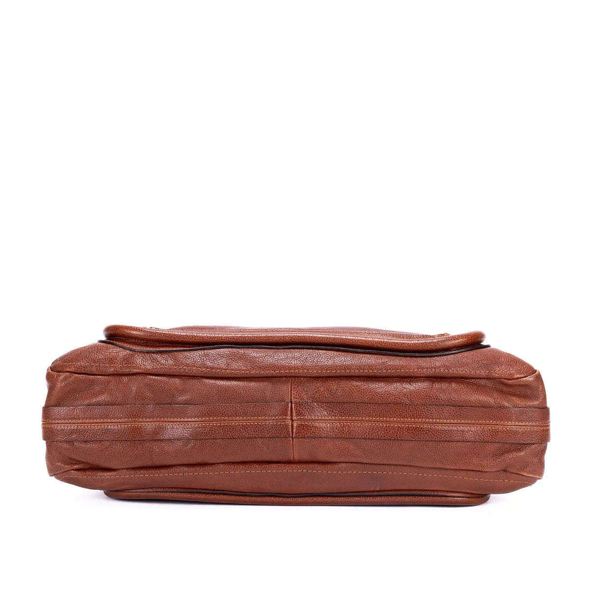 Shoulder Bag Large Paraty Large Brown Grained Calfskin Leather