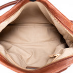 Shoulder Bag Large Paraty Large Brown Grained Calfskin Leather