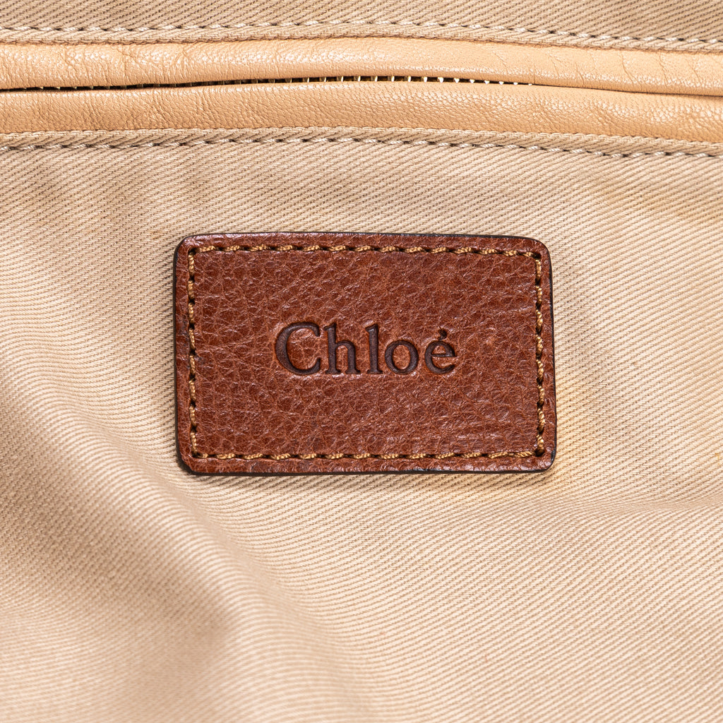 Shoulder Bag Large Paraty Large Brown Grained Calfskin Leather