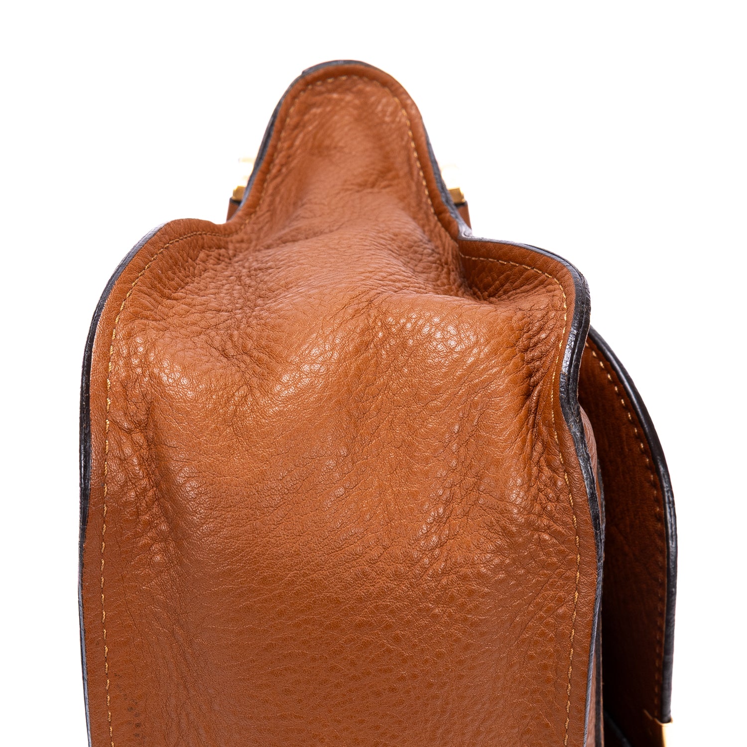 Shoulder Bag Medium Marcie Medium Tan Pebbled Calfskin Leather