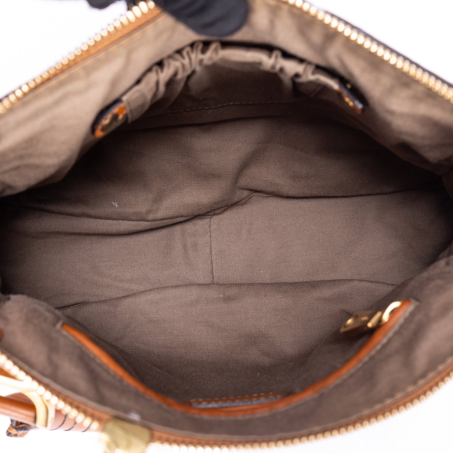 Shoulder Bag Medium Marcie Medium Tan Pebbled Calfskin Leather