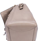 Sac à Bandoulière Faye Day Petit en Cuir de Veau Lisse Gris