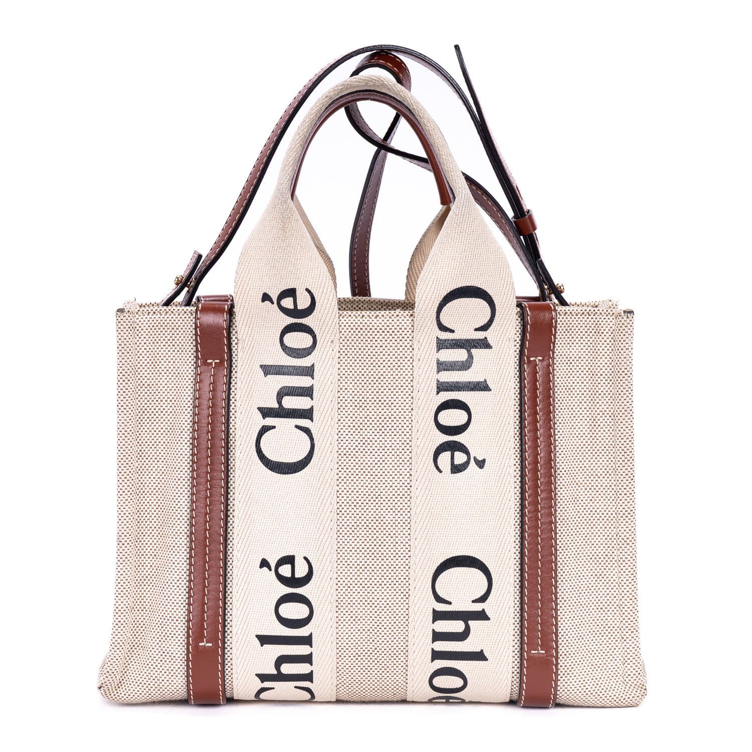Shoulder Bag Mini Woody Tote Mini Brown Canvas