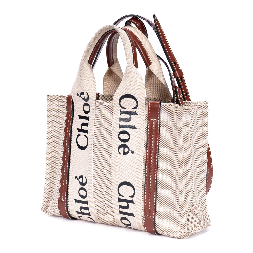 Shoulder Bag Mini Woody Tote Mini Brown Canvas