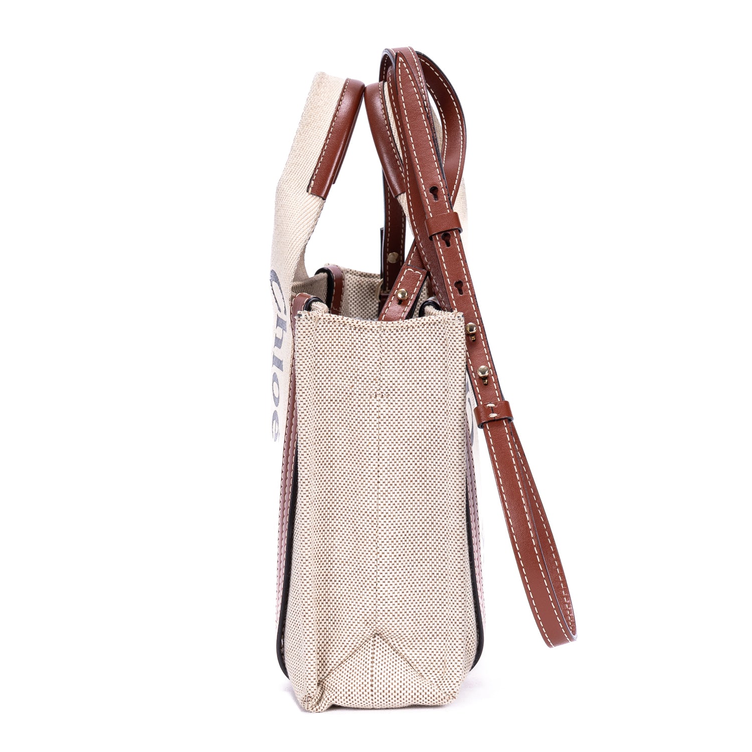 Shoulder Bag Mini Woody Tote Mini Brown Canvas