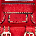 Bandolera Edith Nano Piel de becerro roja