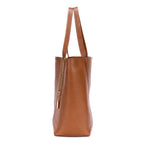 Shoulder Bag Spin Tote bag Brown Calfskin Leather