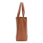 Shoulder Bag Spin Tote bag Brown Calfskin Leather