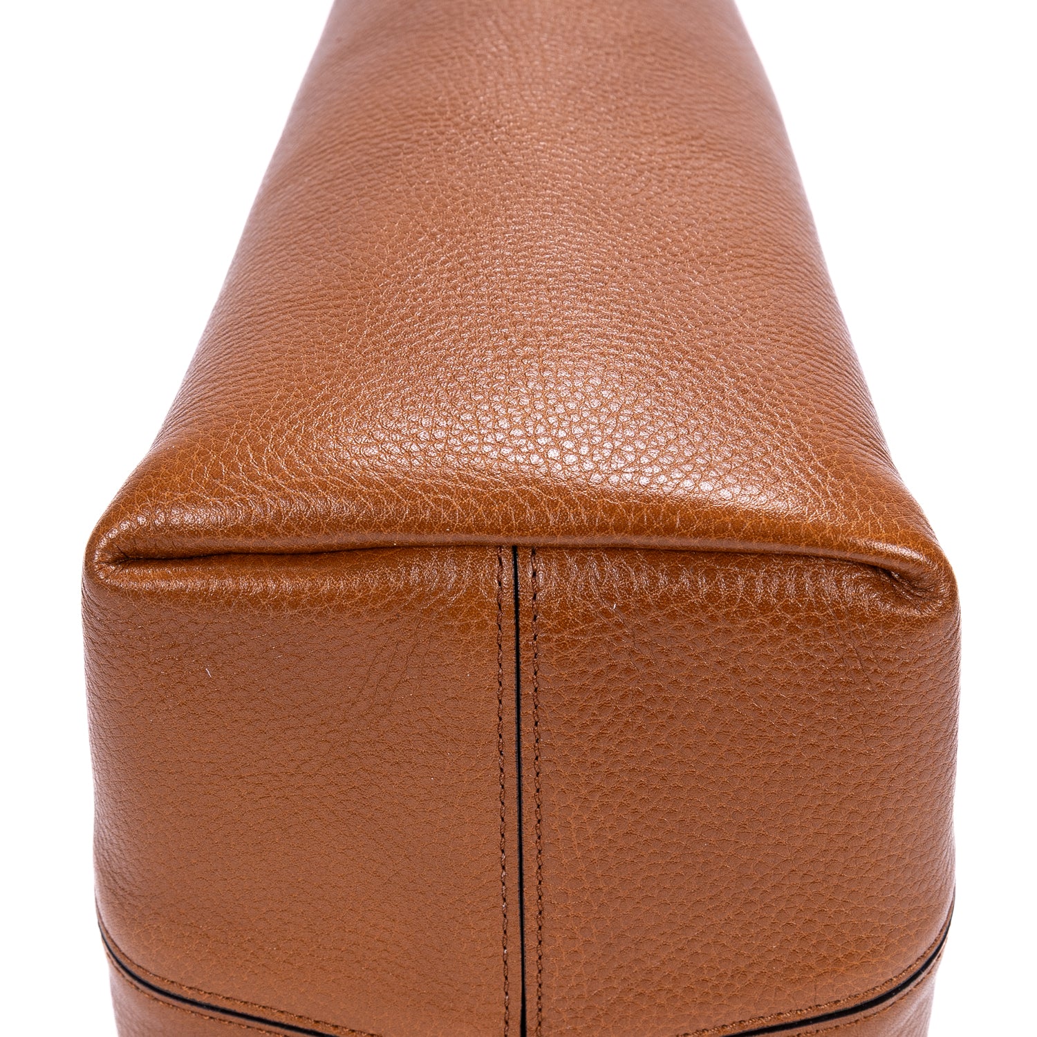 Shoulder Bag Spin Tote bag Brown Calfskin Leather