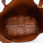 Shoulder Bag Spin Tote bag Brown Calfskin Leather