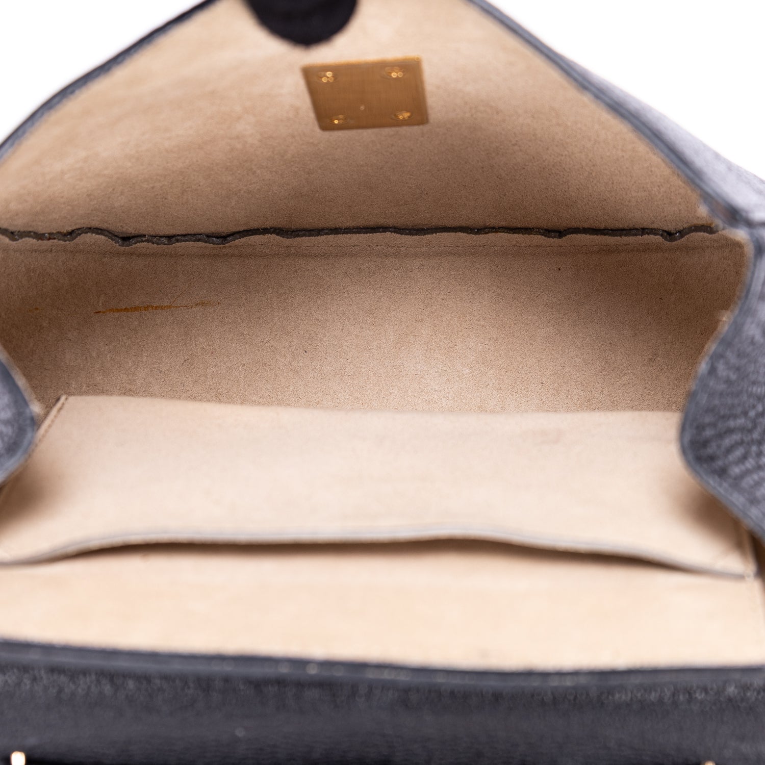 Sac bandoulière petit Drew en cuir de veau grainé noir