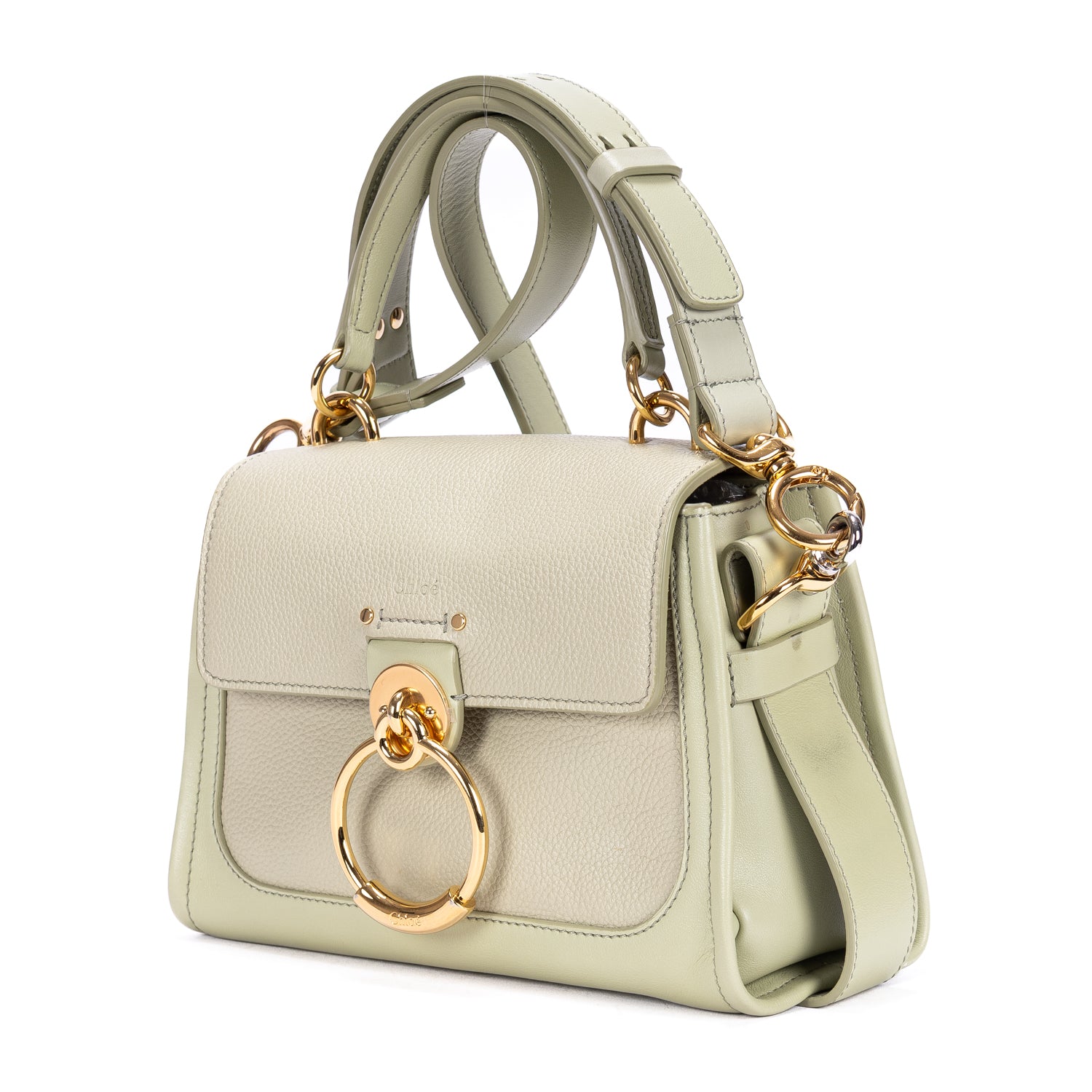 Shoulder Bag Tess Day Bag Light Green Calfskin Leather