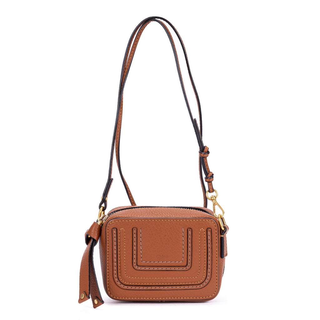 Shoulder Bag Micro Marcie Crossbody Micro Tan Calfskin Leather