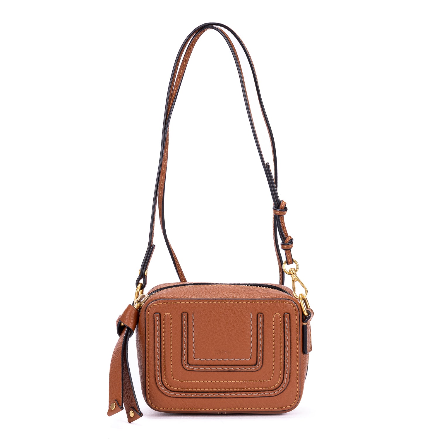Shoulder Bag Micro Marcie Crossbody Micro Tan Calfskin Leather