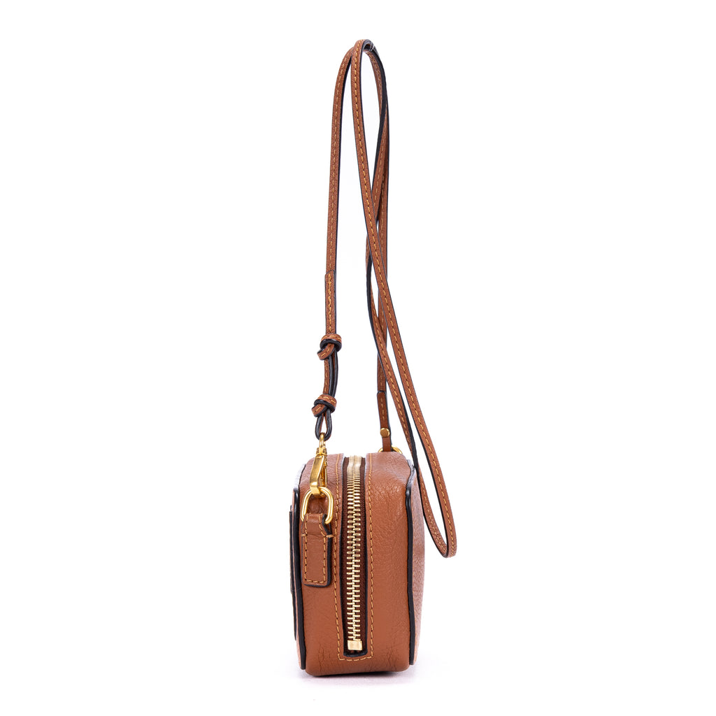 Shoulder Bag Micro Marcie Crossbody Micro Tan Calfskin Leather