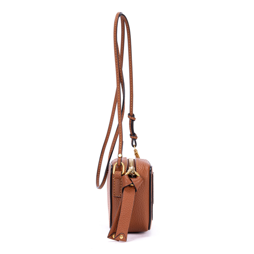 Shoulder Bag Micro Marcie Crossbody Micro Tan Calfskin Leather
