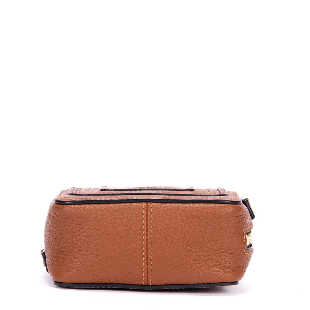 Shoulder Bag Micro Marcie Crossbody Micro Tan Calfskin Leather