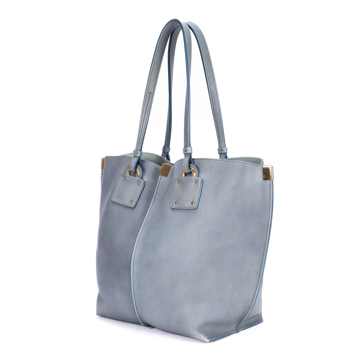 Shoulder Bag Victoria Tote Blue Calfskin leather