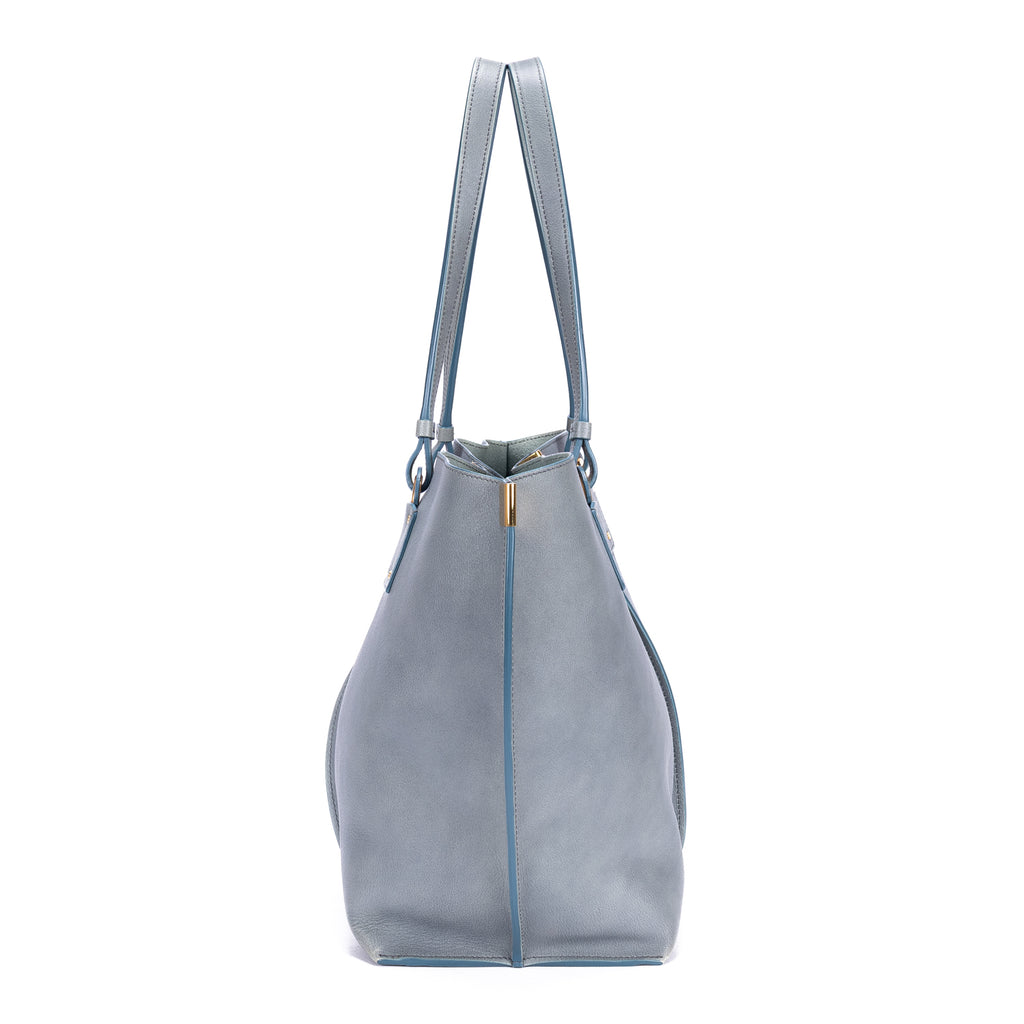 Shoulder Bag Victoria Tote Blue Calfskin leather