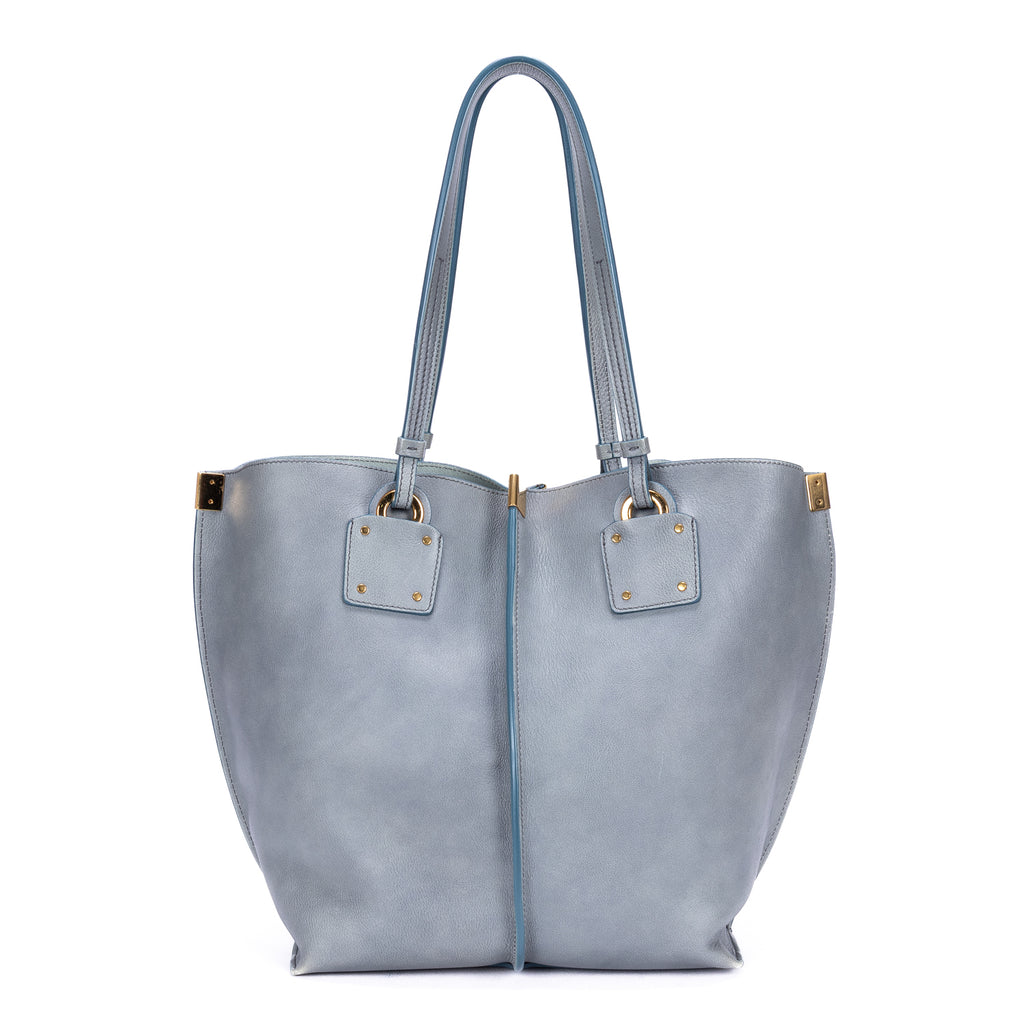 Shoulder Bag Victoria Tote Blue Calfskin leather