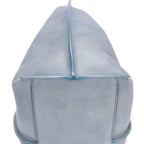 Sac porté épaule Victoria Tote Cuir de veau bleu