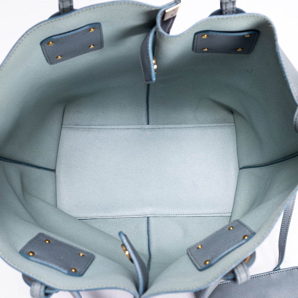 Shoulder Bag Victoria Tote Blue Calfskin leather