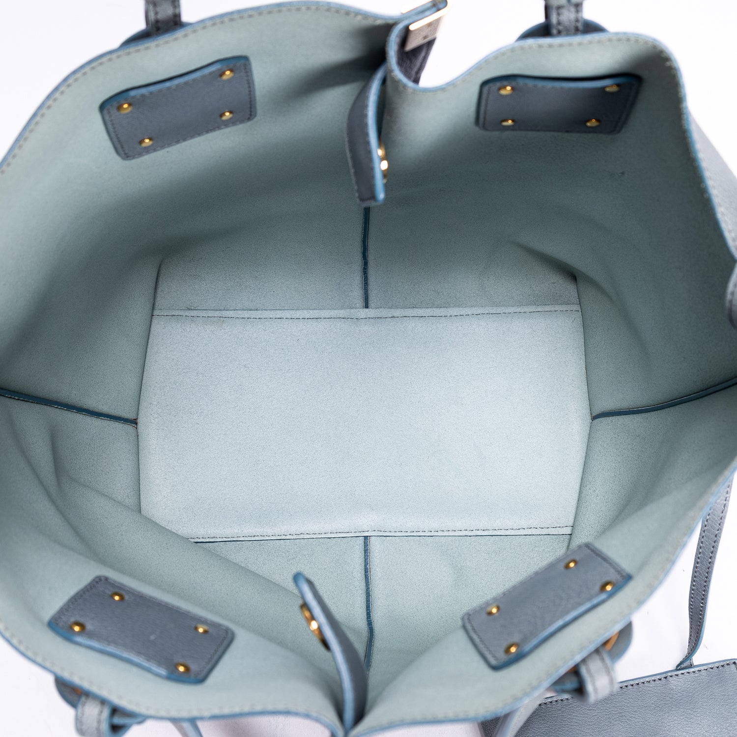 Shoulder Bag Victoria Tote Blue Calfskin leather