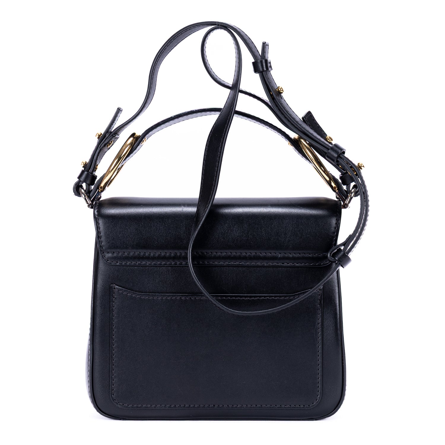 Shoulder Bag Small C Crossbody Small Black Smooth Calfskin Leather