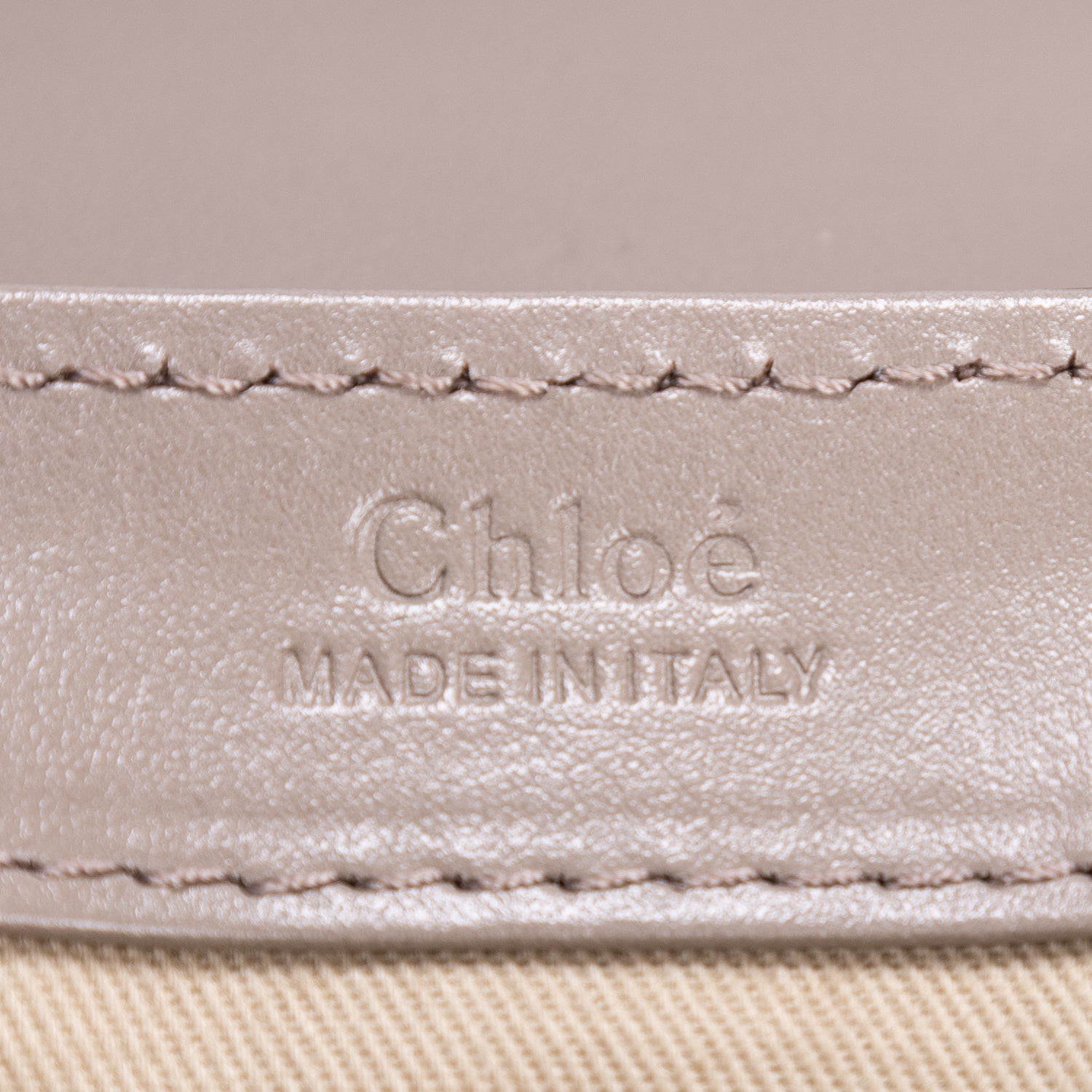 Sac porté épaule C Bag veau lisse taupe