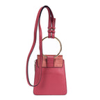Shoulder Bag Small Faye Bracelet Bag Small Pink Calfskin leather
