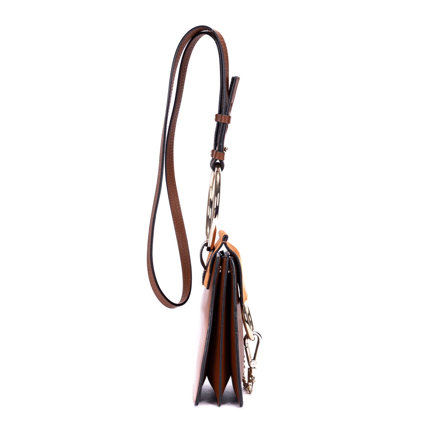Backpack Faye Bracelet Brown Smooth Calfskin Leather/Suede Leather